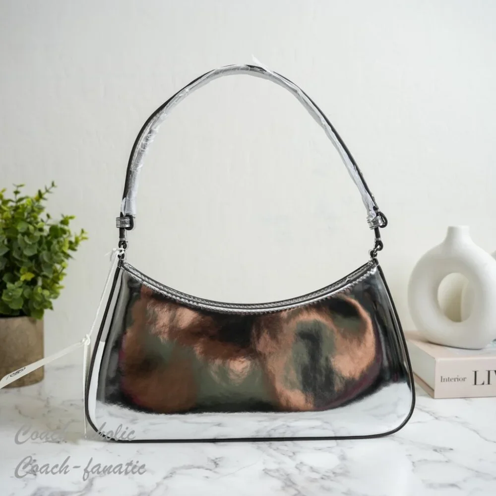 NWT Tory Burch Emerson Shoulder Bag in Silver